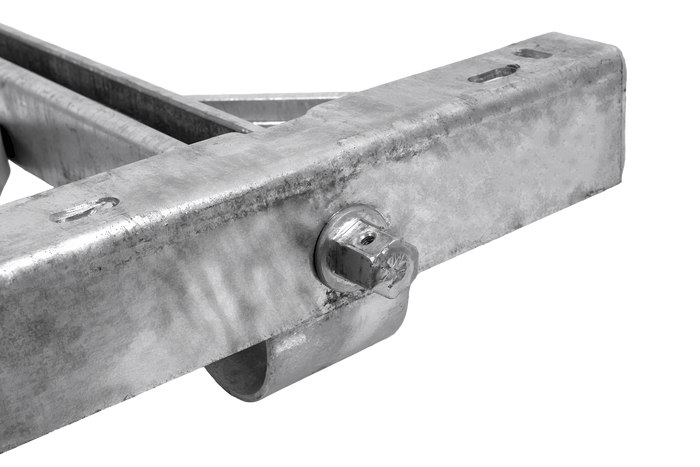 Podpora wysuwana narożna KNOTT 6X1197.007 stabilizator do przyczepy lawety 1100kg 498mm