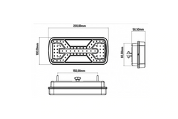 Lampy tylne KAMAR X-SPIDER L2430+L2431 bajonet 5PIN 7 funkcji lewa+prawa