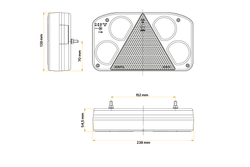 Lampa tylna HORPOL LZD844 LED 6 funkcji prawa