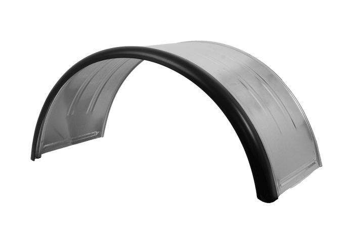 Błotnik bliźniak do przyczepy 15-16" DOMAR DK7115 nadkole 880/400mm metalowy z gumową krawędzią