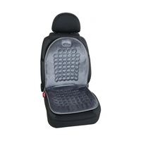 Poduszka na fotel samochodowy LAMPA Magnetic-Velour Cushion szara, efekt masażu