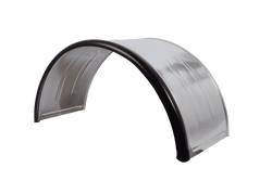 Błotnik bliźniak do przyczepy 16-17,5" DOMAR DK7135 nadkole 1000/450mm metalowy z gumową krawędzią