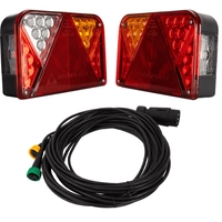 Lampy tylne DOBPLAST DPT35 LED + wiązka MANTES 7m 7-PIN