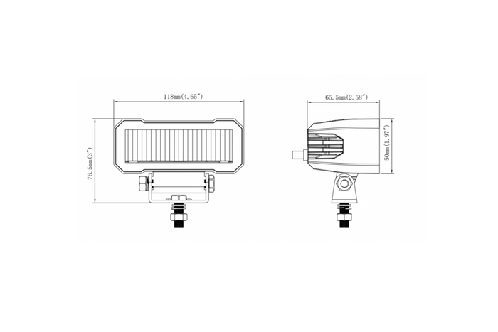 Lampa robocza LED reflektor KAMAR L3420 2xLED 1750lm