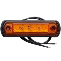 Lampa obrysowa pomarańczowa HORPOL LD 676 LED na gumowej podstawie