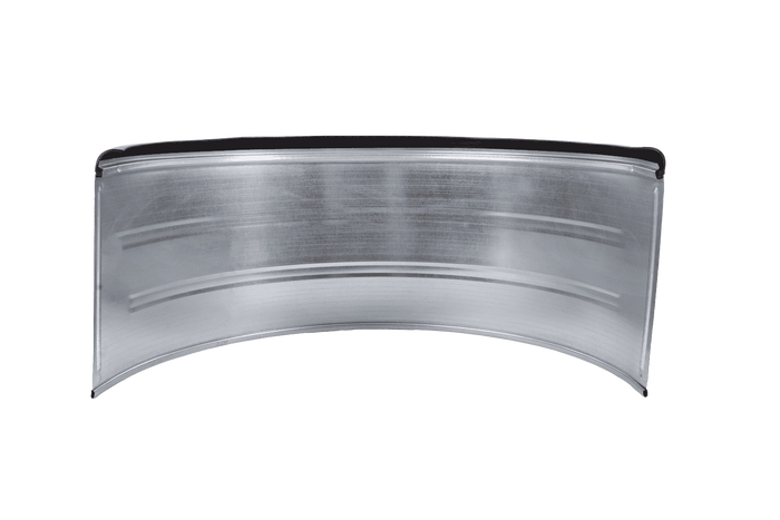 Błotnik bliźniak do przyczepy 16-17,5" DOMAR DK7135 nadkole 1000/450mm metalowy z gumową krawędzią