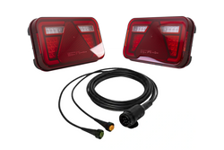 Lampy tylne ASPÖCK MULTILED IV LED + wiązka ASPÖCK 5m 13-PIN