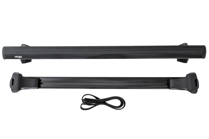 Bagażnik dachowy Inter Pack Virgo IR 110 (G2) na relingi zintegrowane (czarny)