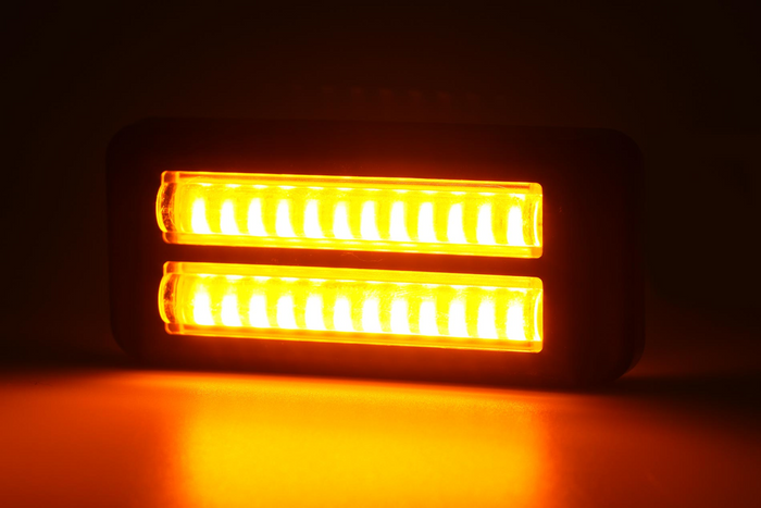 Lampa ostrzegawcza WAŚ 2469 W284 LED lampa błyskowa pomarańczowa MASTER/SLAVE